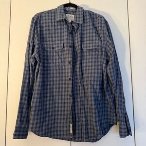 Make an offer! Lucky Brand Navy Checkered button down Shirt men’s extra large